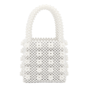 White Pearl Acrylic Purse for Wedding