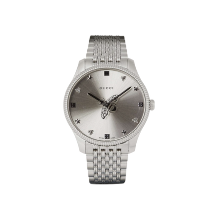 mens gucci watch in silver