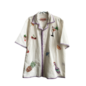 pert d ego martini embroidered shirt